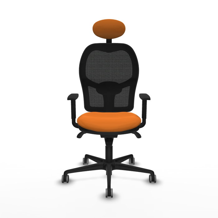 PIQUERAS Y CRESPO Silla de oficina Jorquera Naranja y Negro