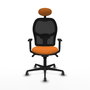 PIQUERAS Y CRESPO Silla de oficina Jorquera Naranja y Negro