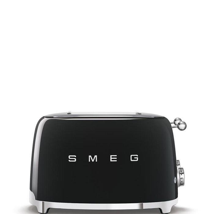Smeg TSF03BLEU Tostador, Negro, 2 Ranuras, 6 Niveles de Tostado Smeg TSF03BLEU Tostador, Negro, 2 Ranuras, 6 Niveles de Tostado