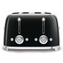 Smeg TSF03BLEU Tostador, Negro, 2 Ranuras, 6 Niveles de Tostado