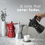 Bialetti Moka Exclusive 3TZ Rojo, 130 ml