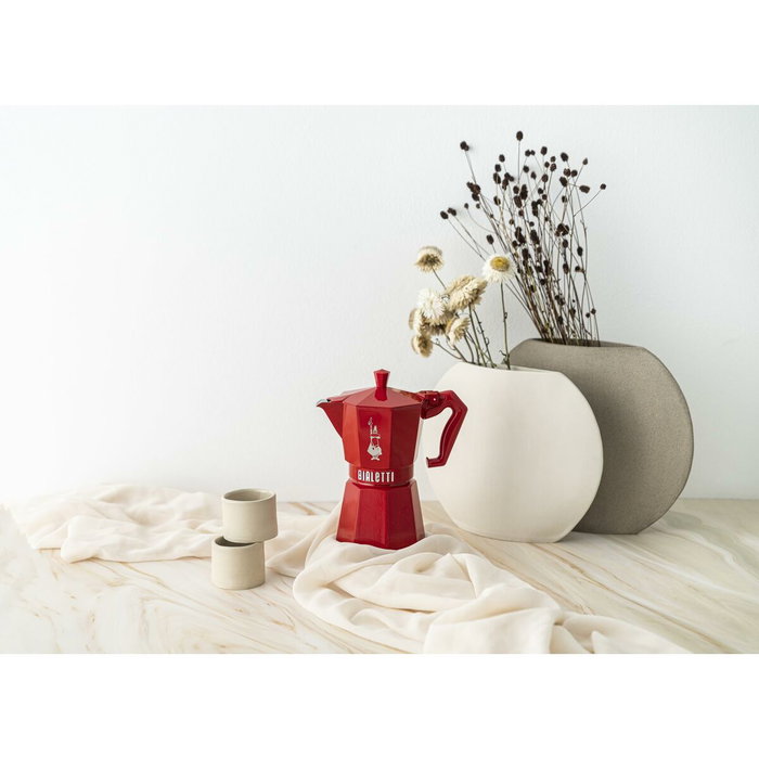 Bialetti Moka Exclusive 3TZ Rojo, 130 ml