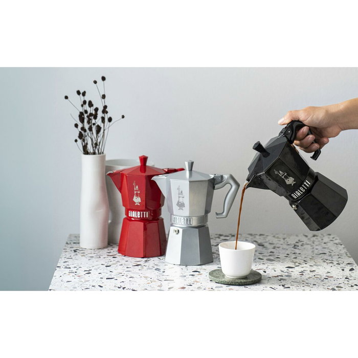 Bialetti Moka Exclusive 3TZ Rojo, 130 ml