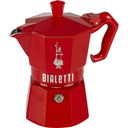 Bialetti Moka Exclusive Espresso Maker 130 ml Rojo