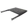 Intellinet Cajón Metálico para Rack 1U, Bandeja Extraíble 483 x 600 mm (19 Pulgadas), Profundidad Máxima 800 mm, Carga 35 kg, Negro - Fachboden 1HE