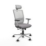 PIQUERAS Y CRESPO Silla de oficina Haches Sincro/Traslack Gris y Blanco