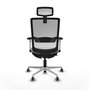 PIQUERAS Y CRESPO Silla de oficina Haches Sincro/Traslack Gris y Blanco