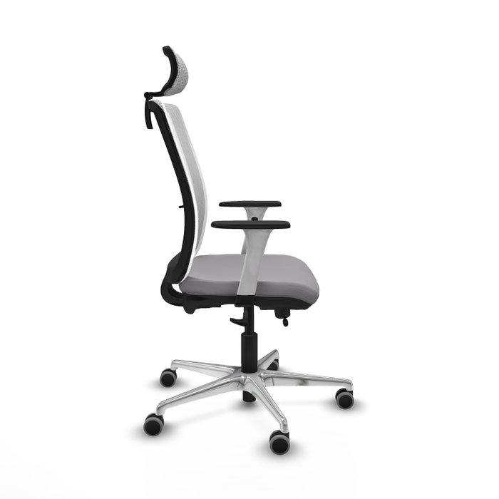 PIQUERAS Y CRESPO Silla de oficina Haches Sincro/Traslack Gris y Blanco