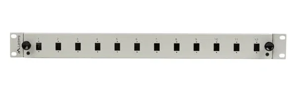 Lanberg FOP1-12SS-LDS Panel de Conexión Tipo-D Fibra Óptica Rack 19" 1U, 12 Puertos SCSX/LCDX, Gris
