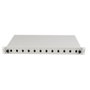 LANBERG FOP1-12SS-LDS Panel de conexión tipo-D Gris
