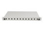 LANBERG FOP1-12SS-LDS Panel de conexión tipo-D Gris