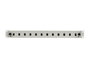 LANBERG FOP1-12SS-LDS Panel de conexión tipo-D Gris