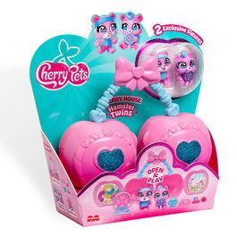 Magic Box Cherry Pets Cherry Houses Hamster Twins Incluye 2 Gemelos Exclusivos 18,9x20,5x6,7 cm