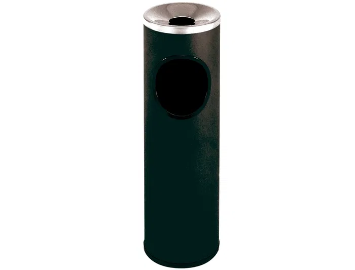 Sie Cenicero papelera 401 redondo negro metalico acero capacidad 24L Ø 21,5x66 cm Sie Cenicero papelera 401 redondo negro metalico acero capacidad 24L Ø 21,5x66 cm