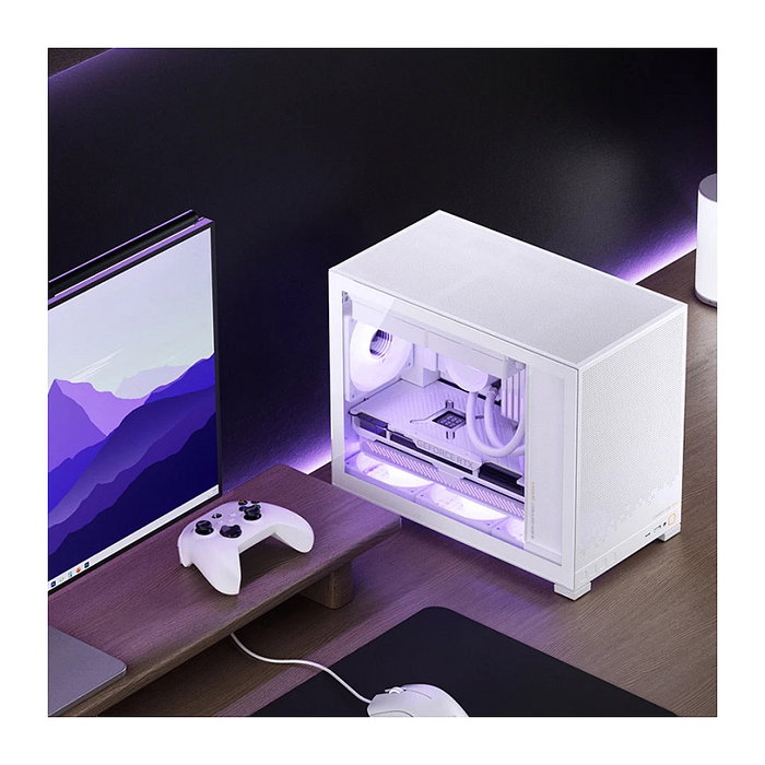 Jonsbo D32 STD Blanco con Cristal Templado