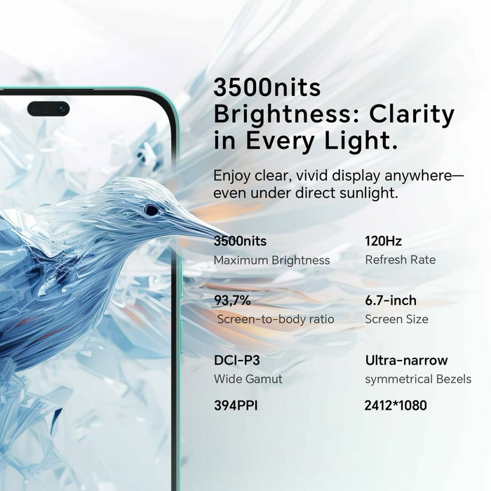 Honor 400 Lite 5G, 8 GB RAM, 256 GB, Gris Velvet Grey
