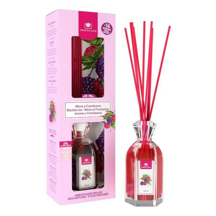 Cristalinas MIKADO ambientador 0% moras y frambuesas 180 ml