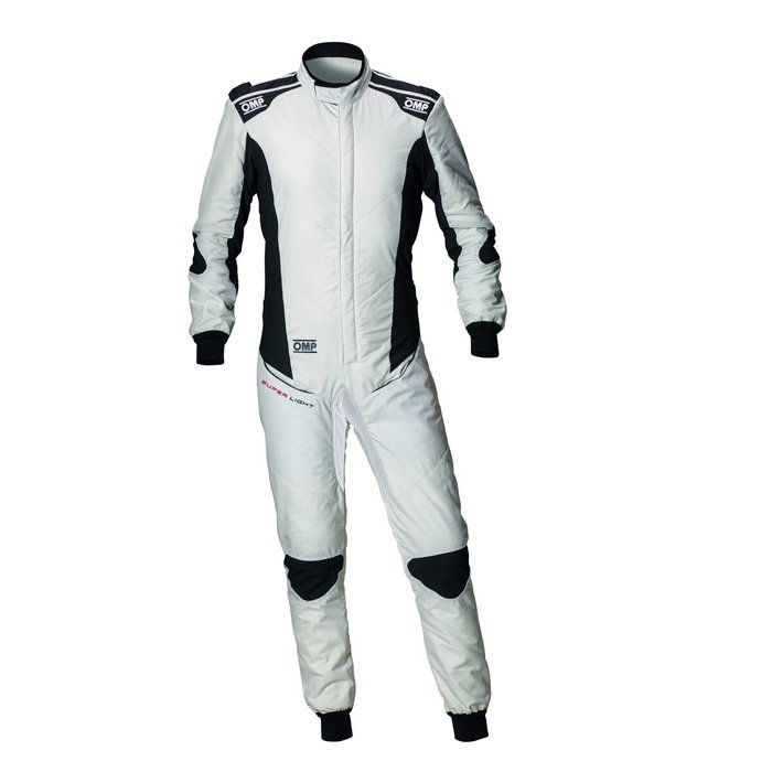 Omp Traje de Carreras Tecnica Super Light FIA 8856-2018 Blanco / Antracita Talla 60