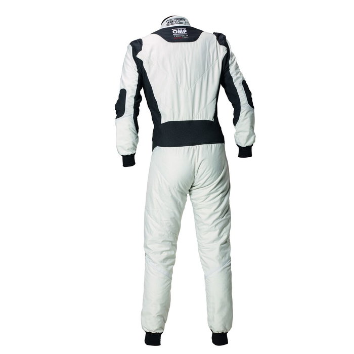 Omp Traje de Carreras Tecnica Super Light FIA 8856-2018 Blanco / Antracita Talla 60