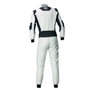 Omp Traje de Carreras Tecnica Super Light FIA 8856-2018 Blanco / Antracita Talla 60