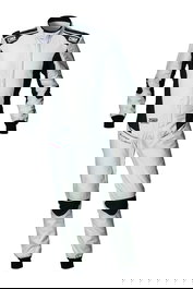 Omp Traje De Carreras Tecnica Super Light Fia 8856-2018 Blanco - Antracita Talla 60 OMPIA0-1870-A01-373-60