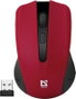 Defender MM-935 Ratón Ergonómico Inalámbrico 2.4GHz Rojo 1600DPI