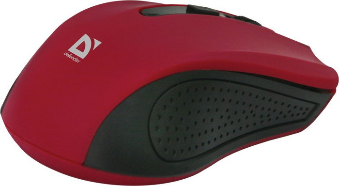 Defender MM-935 Ratón Ergonómico Inalámbrico 2.4GHz Rojo 1600DPI Defender MM-935 Ratón Ergonómico Inalámbrico 2.4GHz Rojo 1600DPI