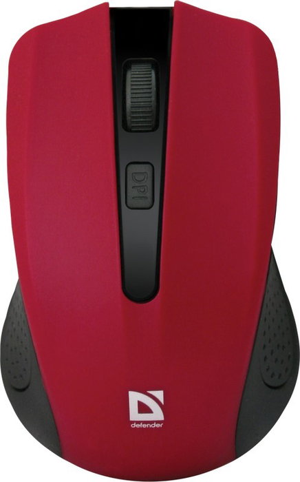 Defender MM-935 Ratón Ergonómico Inalámbrico 2.4GHz Rojo 1600DPI Defender MM-935 Ratón Ergonómico Inalámbrico 2.4GHz Rojo 1600DPI
