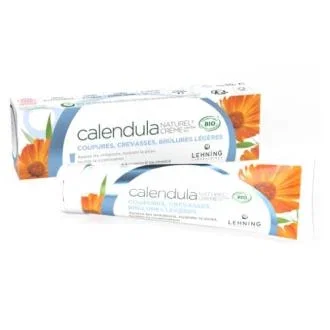 LEHNING Crema Ecológica de Caléndula 50Gr - Alivio y Cicatrización para Cortes, Grietas y Quemaduras Leves