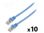 LANBERG Patch cord Cat 6 F/UTP 3m azul