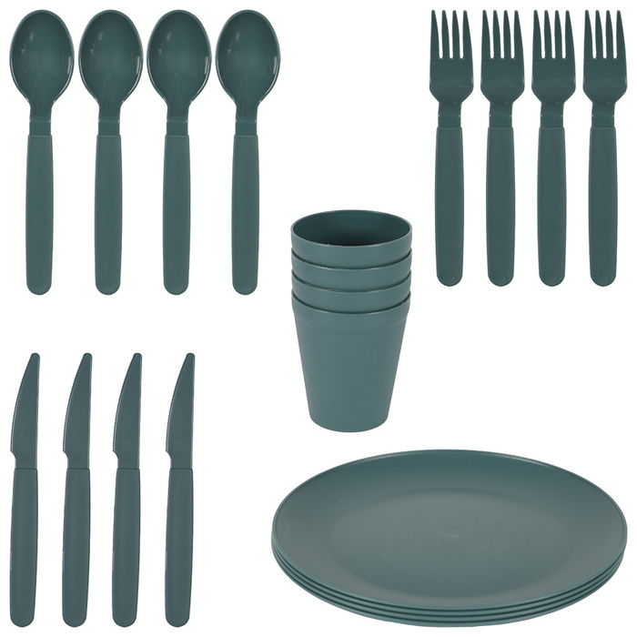 Cook Concept Juego de Picnic para 4 Personas, Polipropileno Cook Concept Juego de Picnic para 4 Personas, Polipropileno