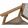 Bora Sillón de jardín bajo en madera de acacia FSC y resina de mimbre