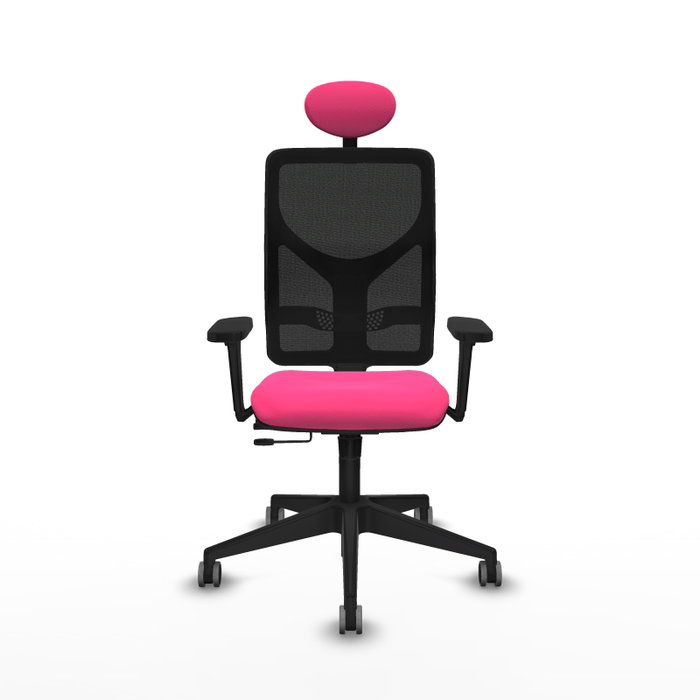 PIQUERAS Y CRESPO Silla de oficina Motilla Rosa con mecanismo Sincro/Traslack