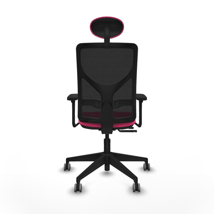 PIQUERAS Y CRESPO Silla de oficina Motilla Rosa con mecanismo Sincro/Traslack