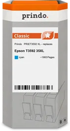 Prindo Classic XL Cartucho de tinta cian compatible con Epson 35XL