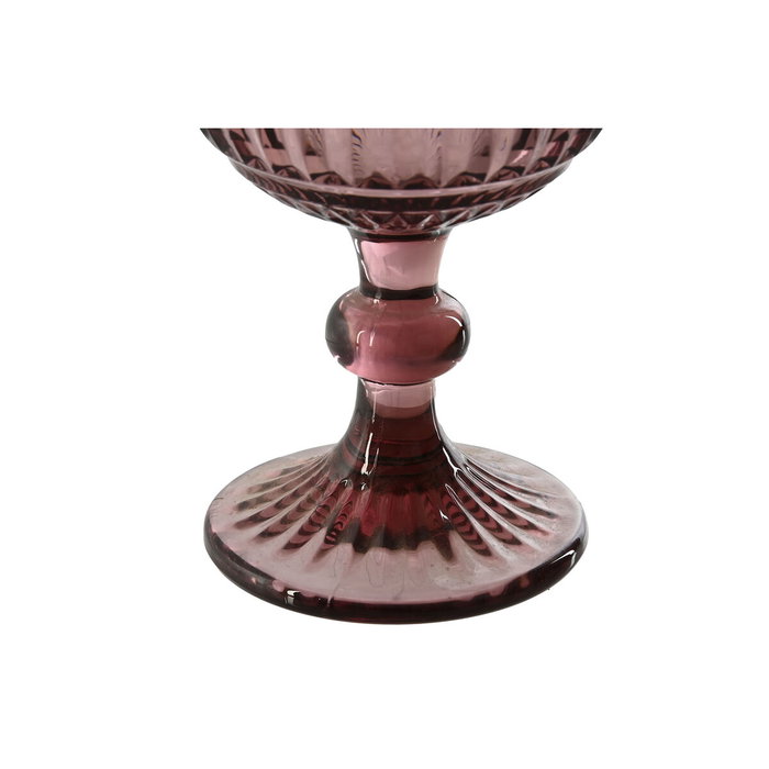 DKD Home Decor Set de 6 Copas Rosa Stripes Garbo 380ml