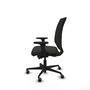 PIQUERAS Y CRESPO Silla Ossa tapizada traslack bali negro con brazos 2D