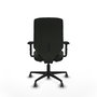 PIQUERAS Y CRESPO Silla Ossa tapizada traslack bali negro con brazos 2D