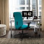 PIQUERAS Y CRESPO Silla Ossa tapizada traslack bali negro con brazos 2D