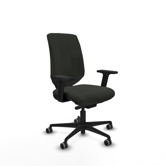 PIQUERAS Y CRESPO Silla Ossa tapizada traslack bali negro con brazos 2D PIQUERAS Y CRESPO Silla Ossa tapizada traslack bali negro con brazos 2D