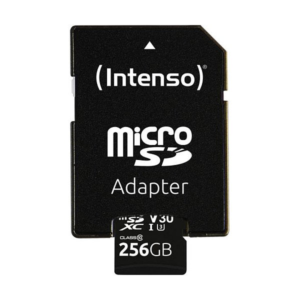 Intenso MicroSDXC 256 GB UHS-I Professional con Adaptador Intenso MicroSDXC 256 GB UHS-I Professional con Adaptador