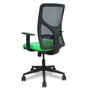 PIQUERAS Y CRESPO Silla de oficina Motilla Pistacho/Negro con mecanismo Sincro/Traslack y brazos 1D
