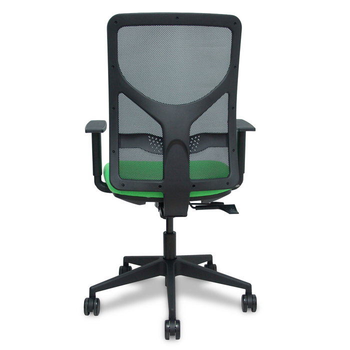 PIQUERAS Y CRESPO Silla de oficina Motilla Pistacho/Negro con mecanismo Sincro/Traslack y brazos 1D