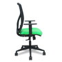 PIQUERAS Y CRESPO Silla de oficina Motilla Pistacho/Negro con mecanismo Sincro/Traslack y brazos 1D