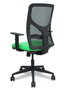PIQUERAS Y CRESPO Silla de oficina Motilla Pistacho/Negro con mecanismo Sincro/Traslack y brazos 1D