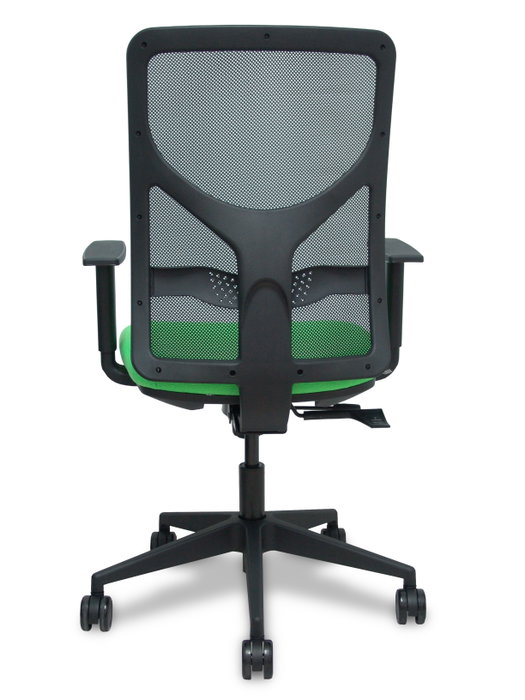 PIQUERAS Y CRESPO Silla de oficina Motilla Pistacho/Negro con mecanismo Sincro/Traslack y brazos 1D