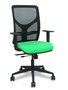 PIQUERAS Y CRESPO Silla de oficina Motilla Pistacho/Negro con mecanismo Sincro/Traslack y brazos 1D