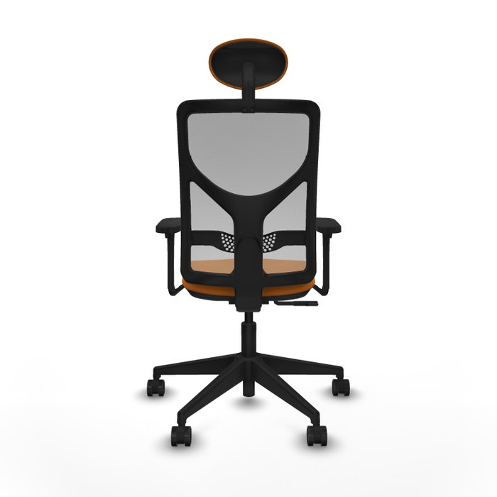 PIQUERAS Y CRESPO Silla de oficina Motilla Naranja y Gris
