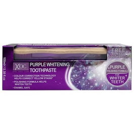 XOC Set Purple Whitening con Pasta de Dientes de 100 g y Cepillo