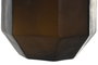 DKD Home Decor Jarrón de Cristal Glaseado Gris Oscuro 18x18x22 cm